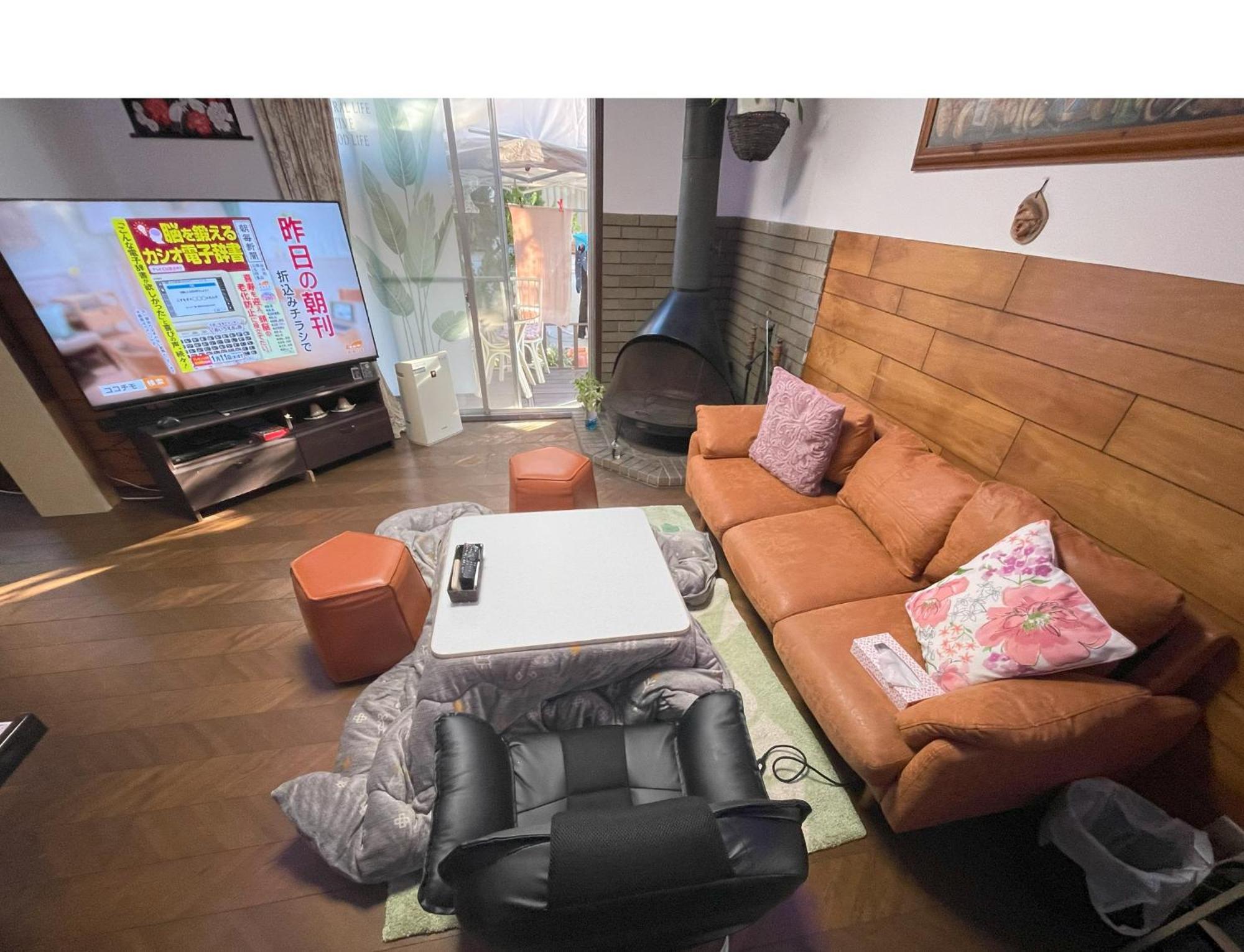 Tatami Room & Living Room Equipped With Multinational Tv And Fire, Bbq Corner In Tokyo Downtown House Екстериор снимка